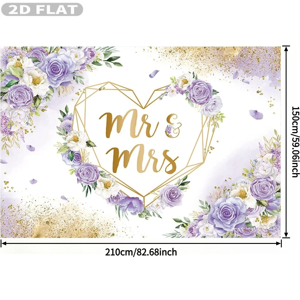 2D FLAT 1pc 7x5ft/6x8ft Mr & M - Photography Day recension och pris