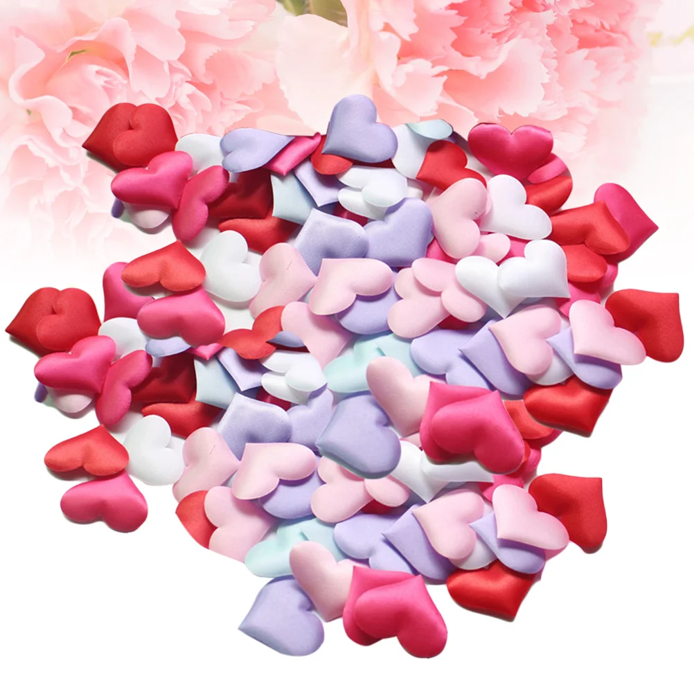 

200pcs Simulated Flower Petals Artificial Heart-Shaped Romantic Wedding Decor For Party Bed Throwing Decoration Valentine'S Day