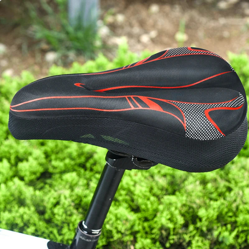 

Hollow Bicycle Saddle Cycling Seat Soft Cushion Pad Reflective Ergonomic High Elasticity Non-slip Sponge Filling Soft Bike Seat