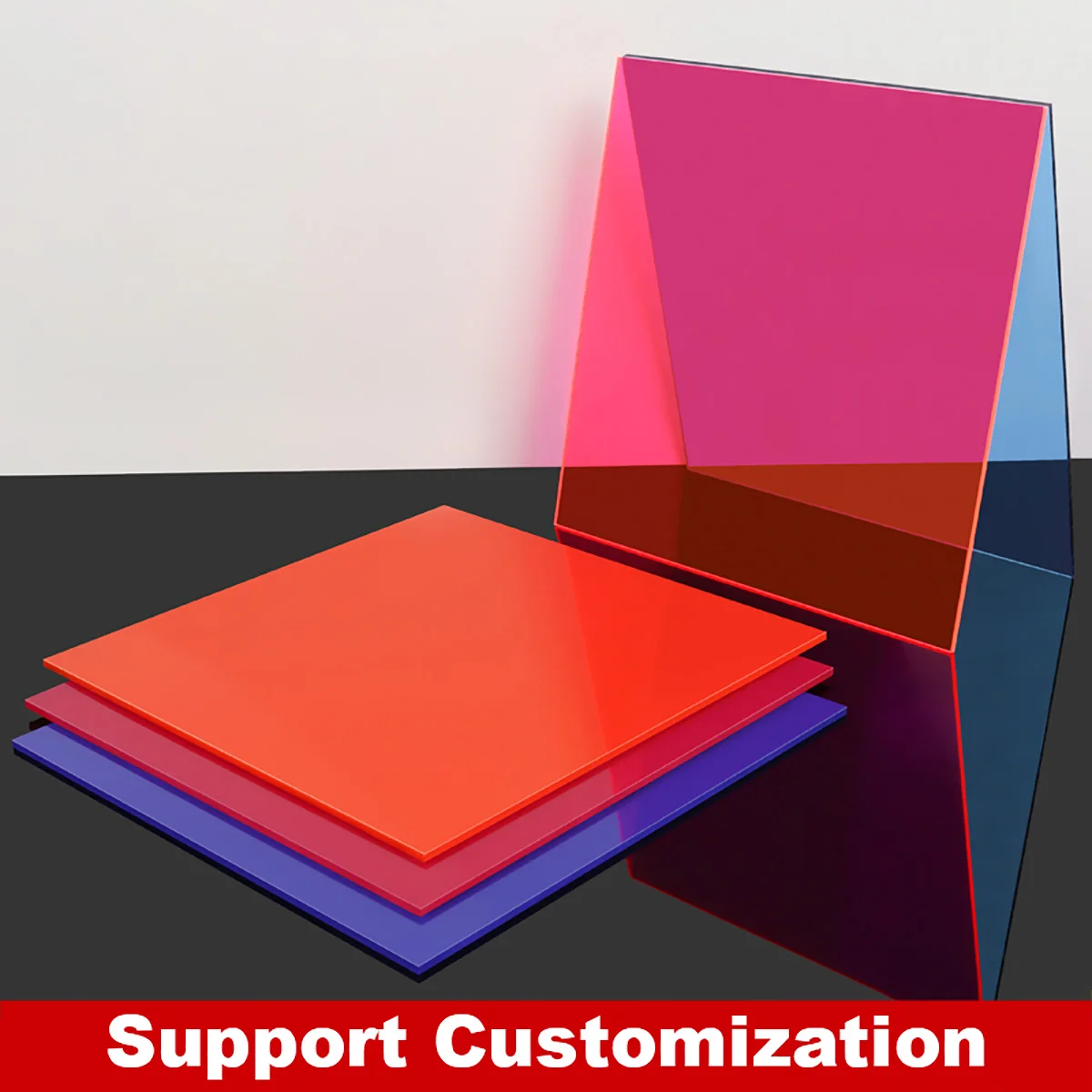 لوح أكريليك ملون لوح بلاستيكي ملون 100x100-300x400 مللي متر سميك 2-5 مللي متر لتقوم بها بنفسك بناء نموذج إطار الصورة الحرفية معالجة #4