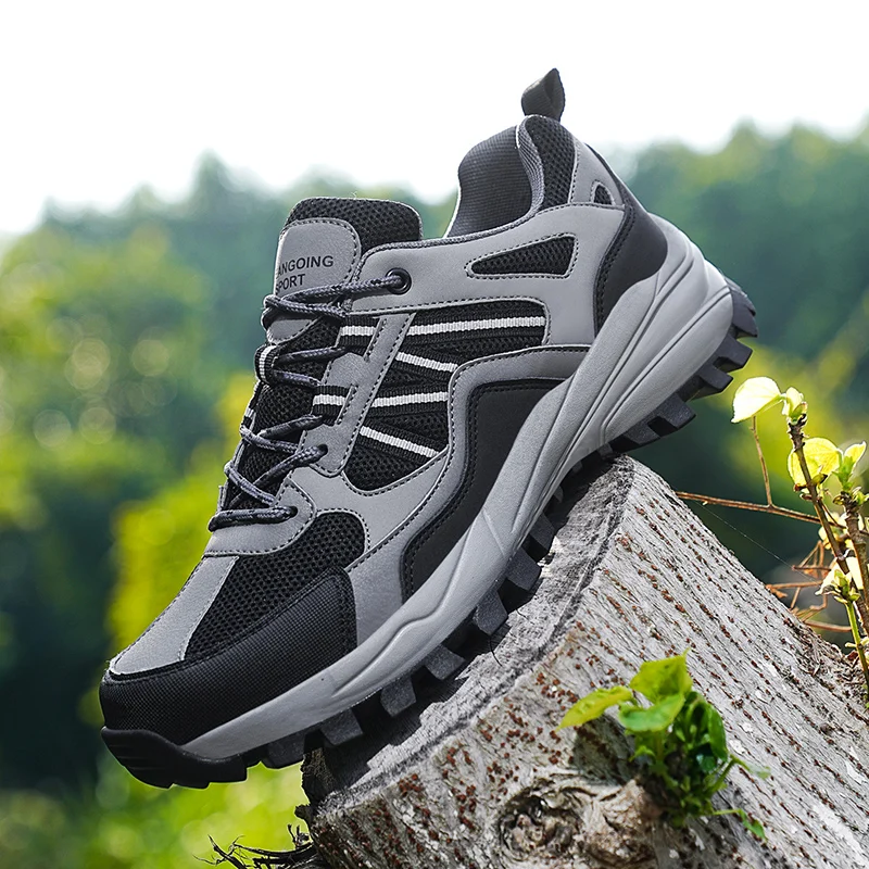 

High Quality Men Outdoor Hiking Shoes Men's Trekking Sneakers Anti Slip Wear-resistant Mountain Shoes Breathable Sneaker for Men