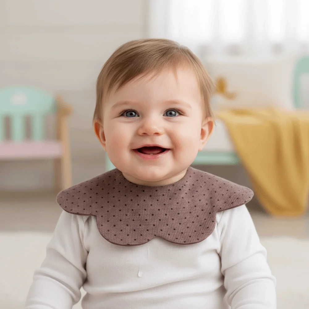 

Двусторонний хлопковый нагрудник для кормления малышей с мультяшным рисунком, моющийся, мягкий, милый, для защиты от слюней, для кормления малышей