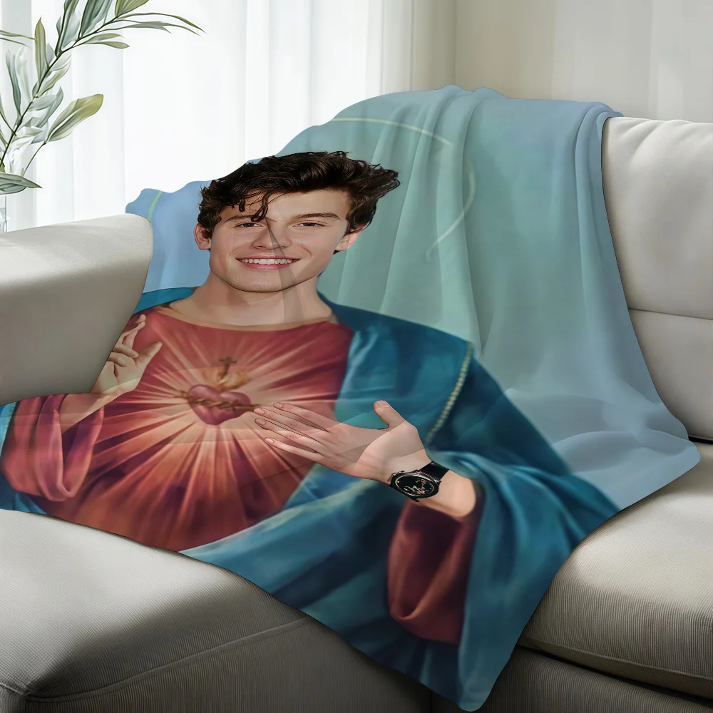 Singer S-Shawn M-Mendes Blanket Suitable For Sofas Beds Offices Cars Outdoor Travel An Ideal Gift For Friends Family