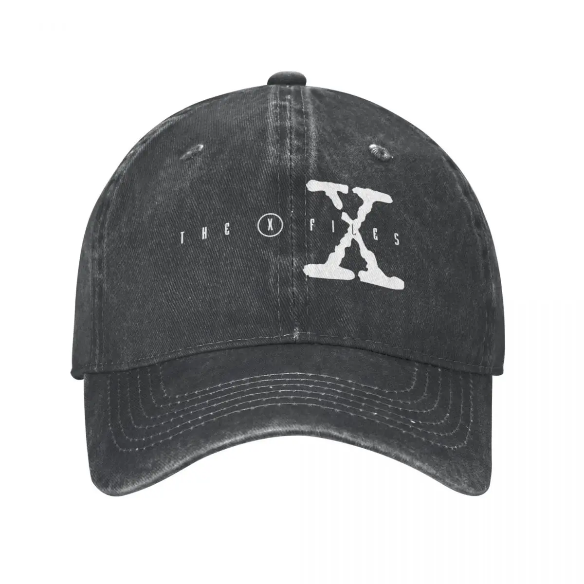 Unisex The X Files Baseball Caps, angustiado Denim Chapéus, exercícios clássicos ao ar livre, Headwear, homens e mulheres