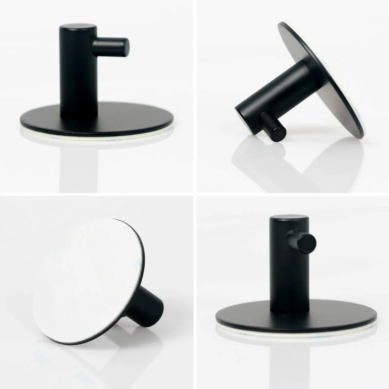 4Pcs Adhesive Wall Hooks Waterproof Stainless Steel Towel Hook For Robe Hat Coat  Wall Mount Hooks for Bathroom,Bedroom,Kitchen
