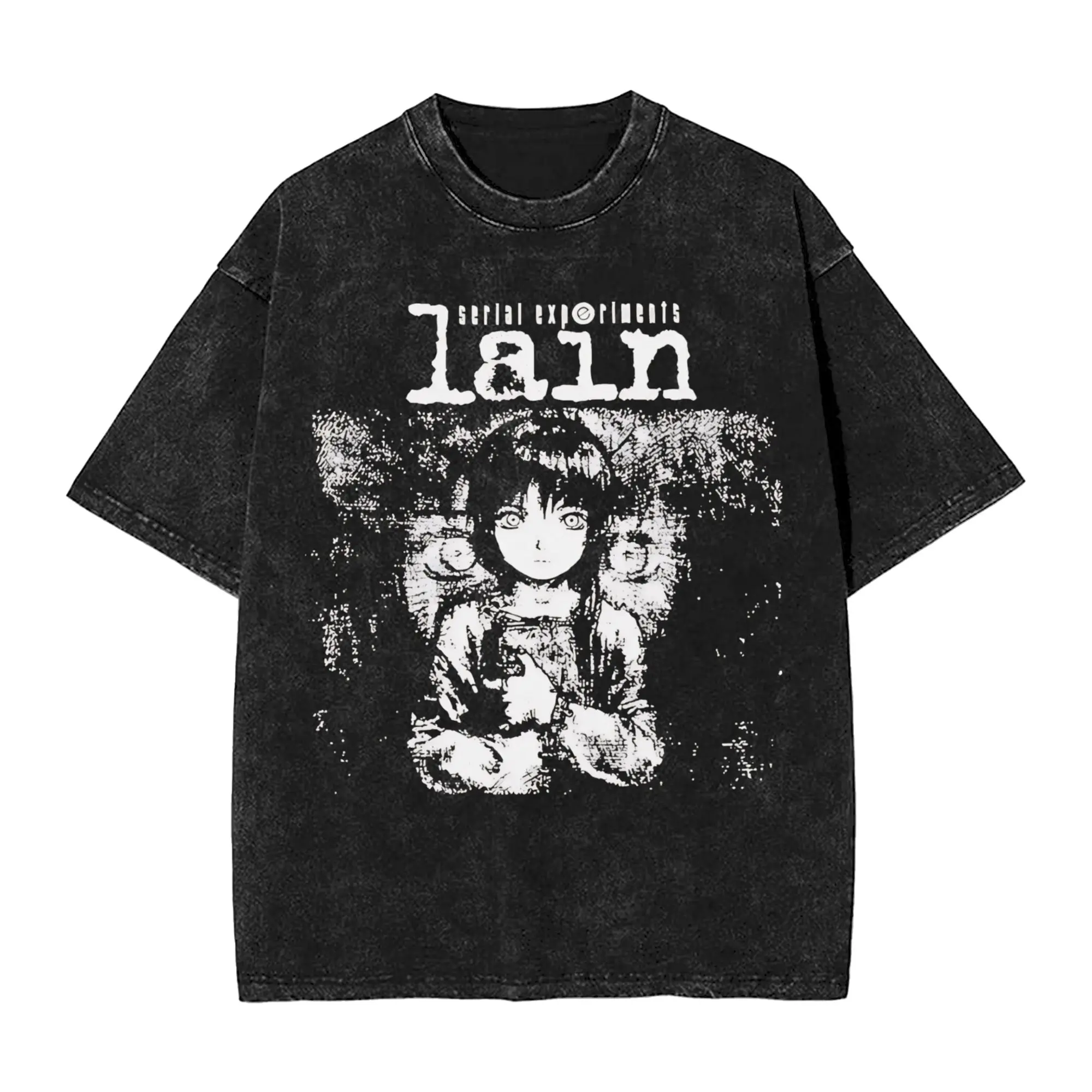 Serial Experiments Lain  T Shirt  Loose T Shirts Short Sleeve Streetwear Tshirt Summer Cotton O Neck Oversized Tees