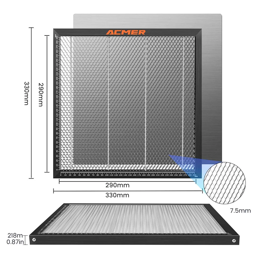 ACMER E10 Laser Cutting Honeycomb Working Table Board Platform for CO2 Laser Engraver Cutting Machine