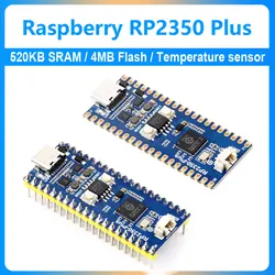 Raspberry Pi Pico 2 RP2350 MCU Board PLUS based on Raspberry Pi RP2350A chip 520KB SRAM and 4MB Flash Temperature sensor USB1.1