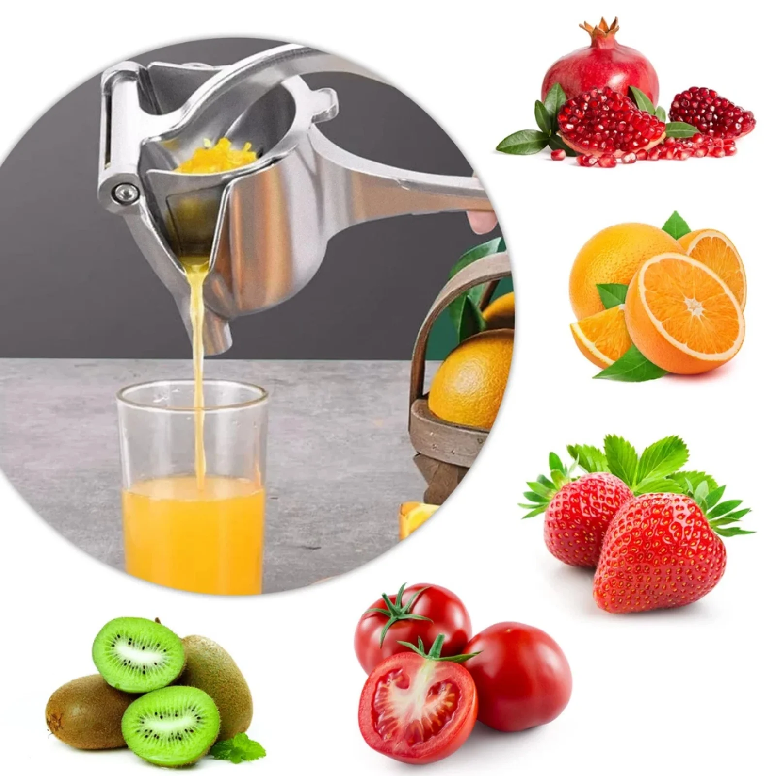 Lemon Squeezer Stainless Steel Manual Citrus Press Juicer Heavy Duty Rustproof view 3