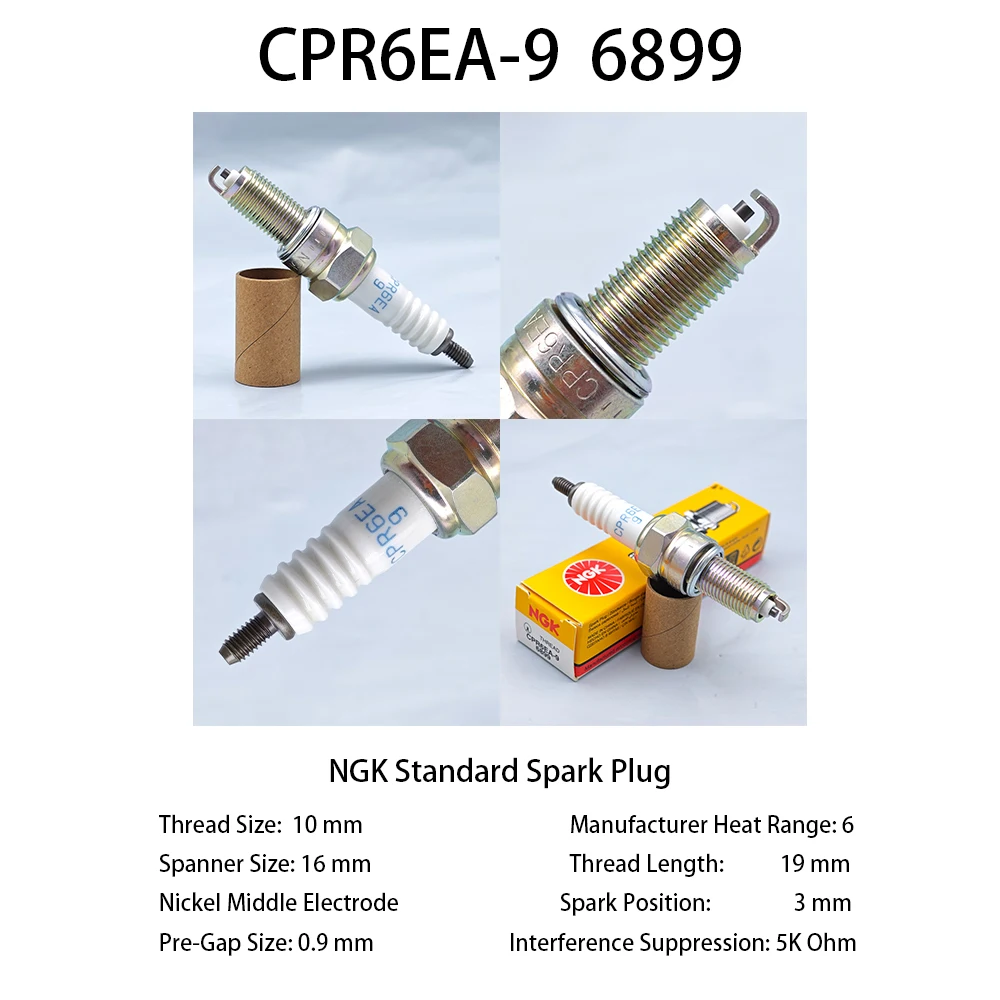 

Оригинальная Свеча зажигания CPR6EA-9 мотоциклетная Свеча зажигания подходит для CRF125 и т. д.