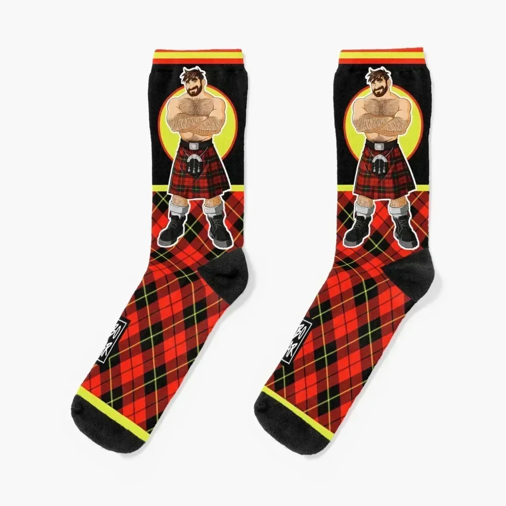 

ADAM LIKES KILTS - SHIRTLESS Socks designer Toe sports sheer Novelties Socks Women Men's