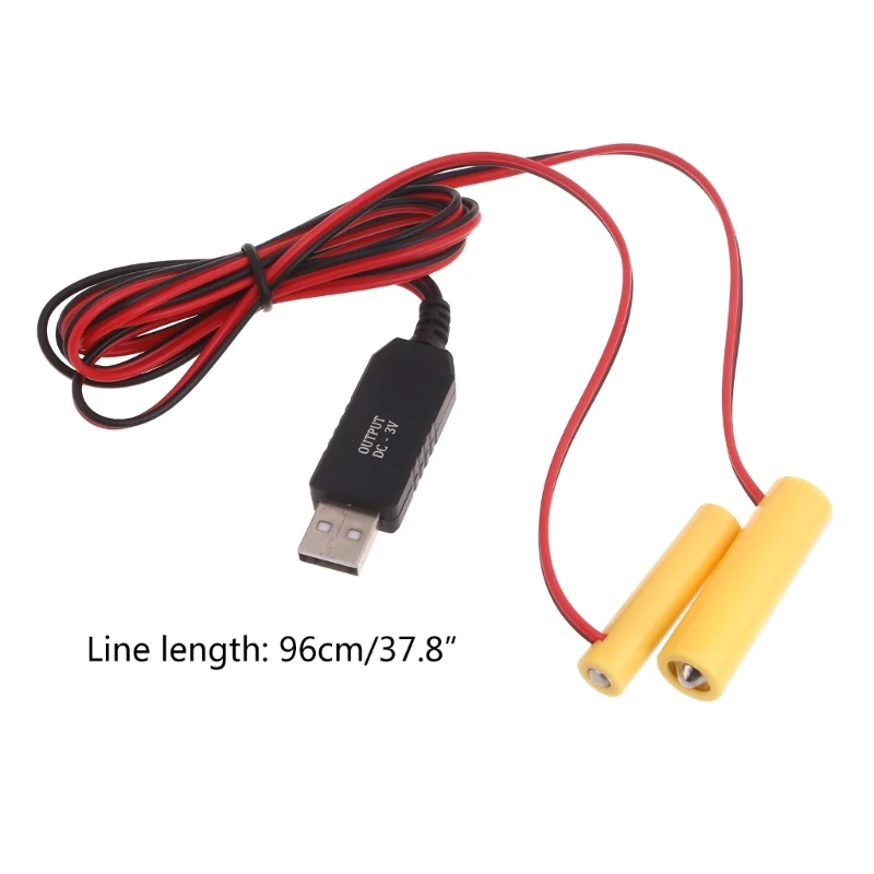 SZ USB محول الطاقة الدمية مزيل البطارية Repalce 2 قطعة 1.5 فولت LR3/AAA + LR6 بطاريات AA للتحكم عن بعد ، أضواء LED