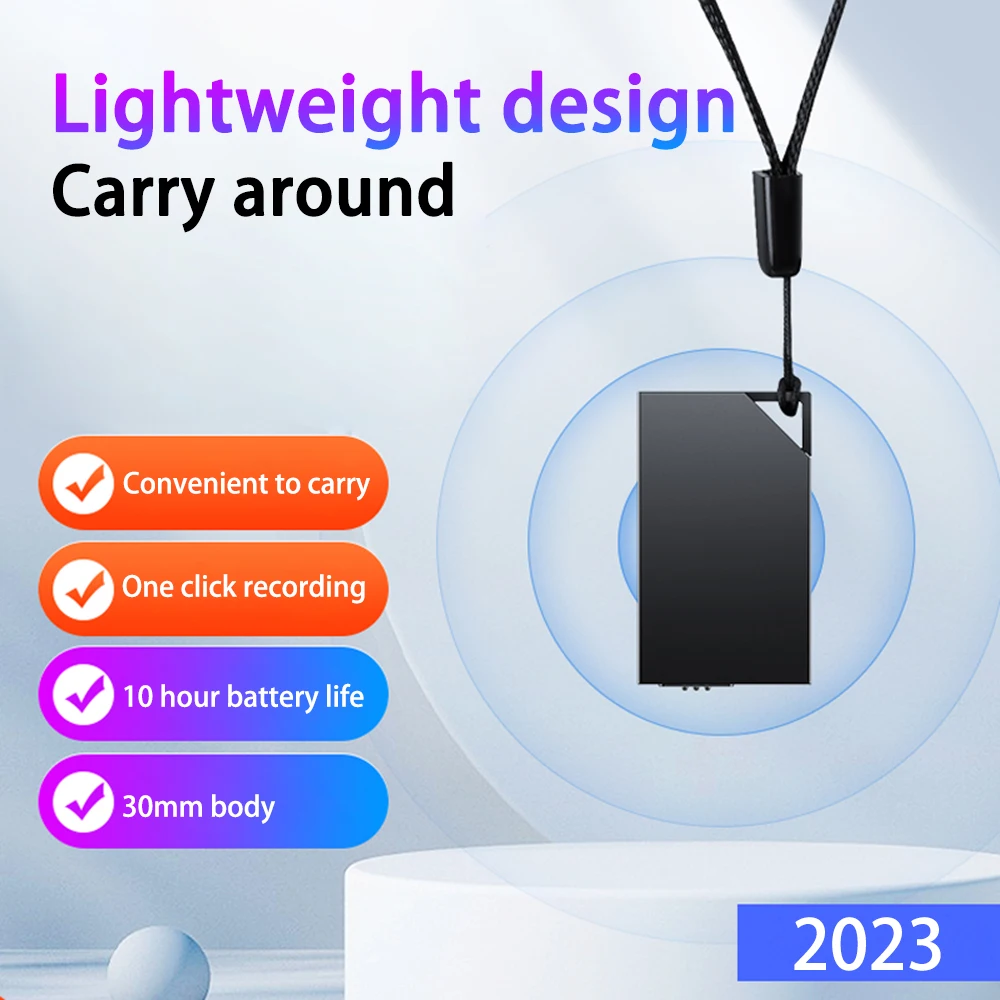 Ultra-Thin Mini Voice Recorder 8/16/32GB Sound Recorder Professional Sound Activated Dictaphone Noise Reduce Record MP3 Player