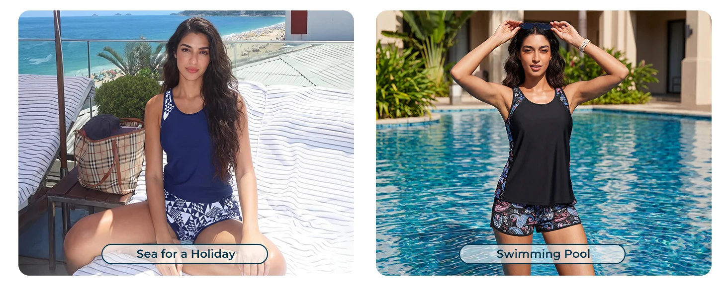 Tankini bathing suits with padded bras