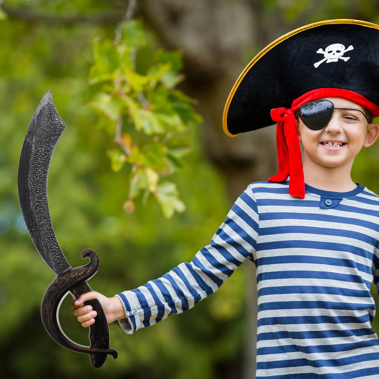 Espada pirata de juguete para niños, accesorio de esgrima de plástico, accesorios de disfraz de Cosplay, recuerdo de fiesta, soplado Medieval, piscina muerta para niños pequeños