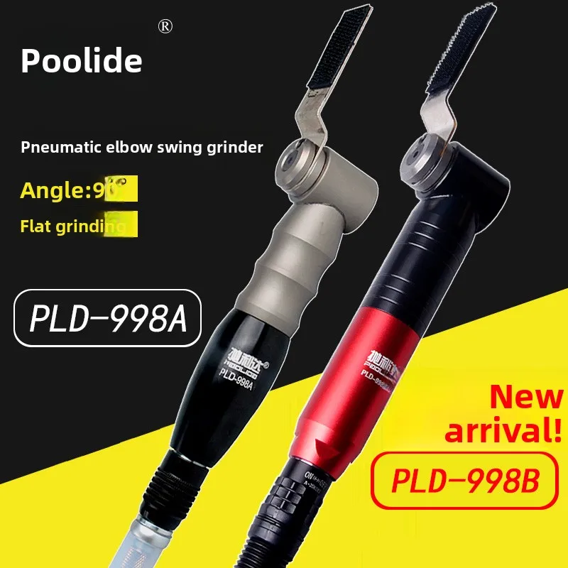 90-Degree Pneumatic Elbow Rotary Sonic Polisher with Left and Right Oscillation, Reciprocating File, Air Pump, Mold Polishing Tool