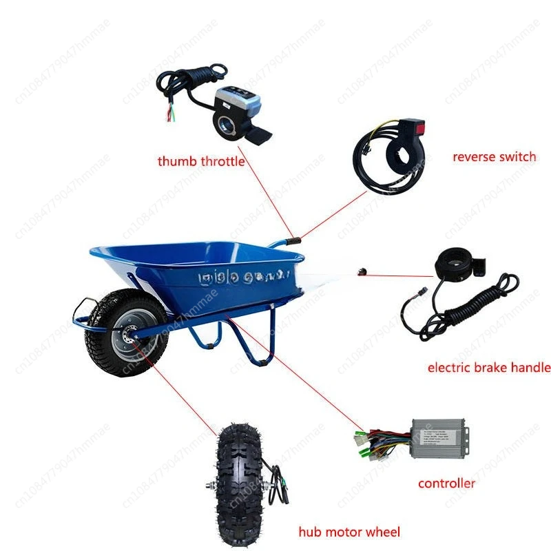 

Комплекты для переоборудования садовых тачек в электрические: 13-дюймовые бесщеточные мотор-колеса и запчасти для электротачек