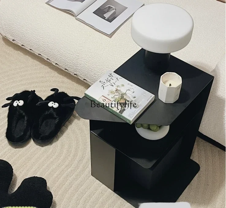 

Side Table Storage Rack/Nordic Iron Coffee Table Minimalist Sofa Light Luxury Bedside Table