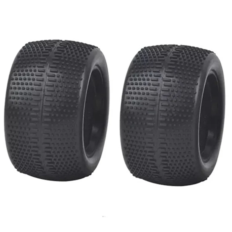 Front Rear Soft Tires for Tamiya DF-02 DT-02 DT-01 DT-03 Neo Mighty Frog TD2 DN-01 1/10 2WD Buggy Chassis （Soft Rubber Tire)