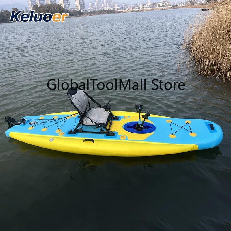 SUP Beginner Water Racing Pedal Boat Inflatable Surfboard Stirrup Float Paddleboards