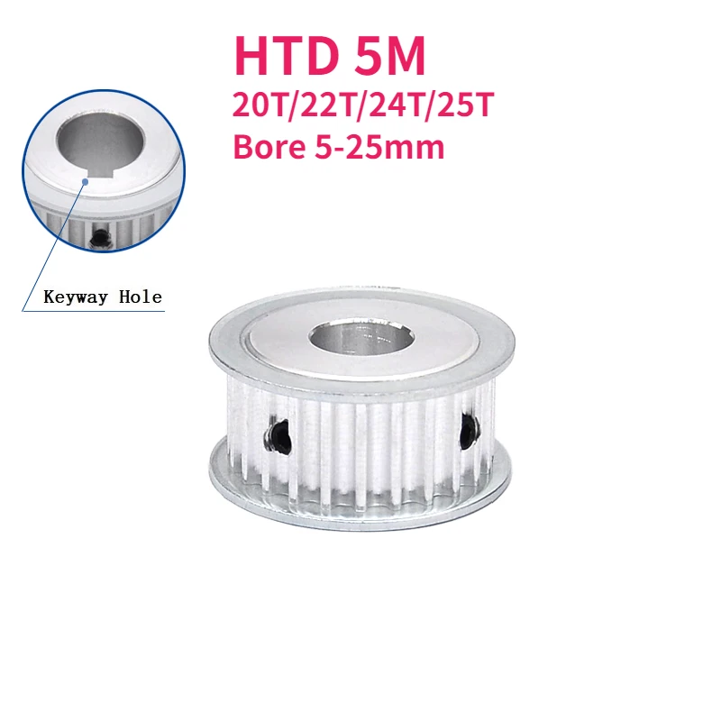 1Pcs Htd 5M 20T/22T… - image