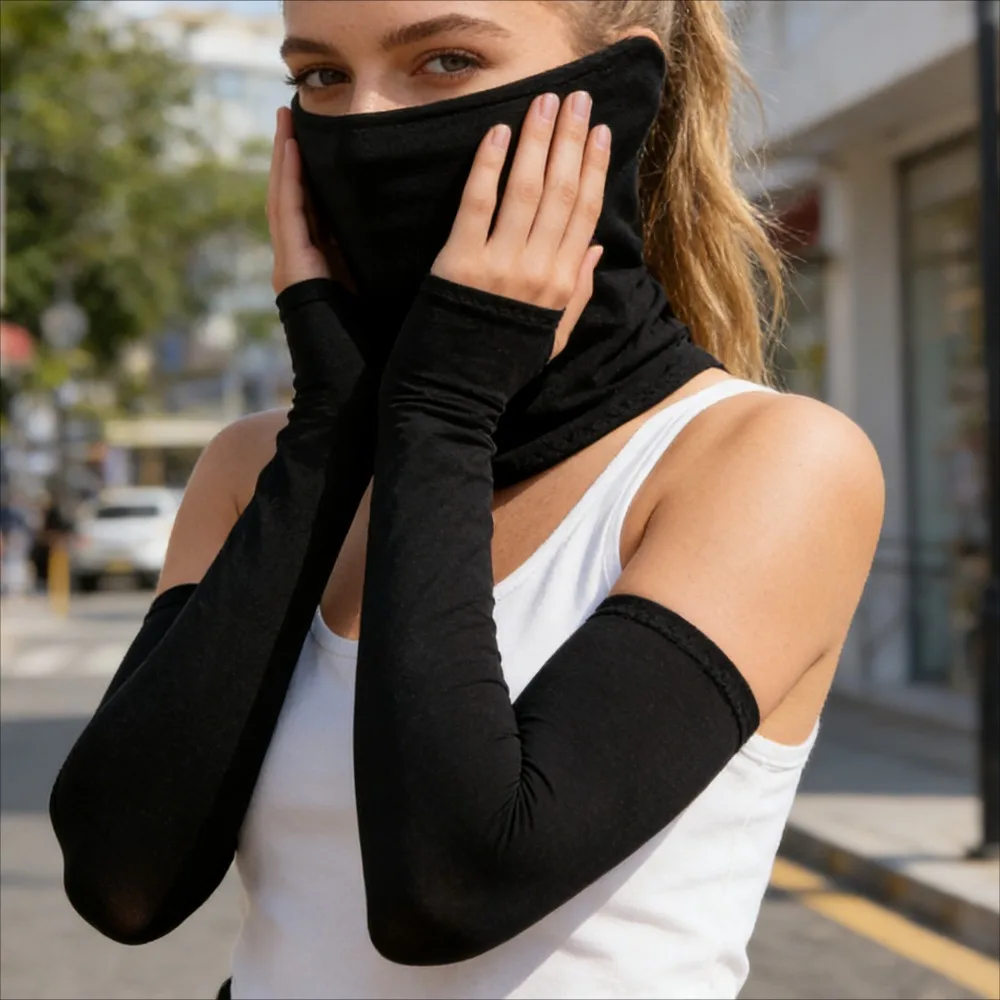 

Охлаждающие солнцезащитные нарукавники для мужчин и женщин для занятий спортом на открытом воздухе, велоспорта, рыбалки, для маскировки татуировок