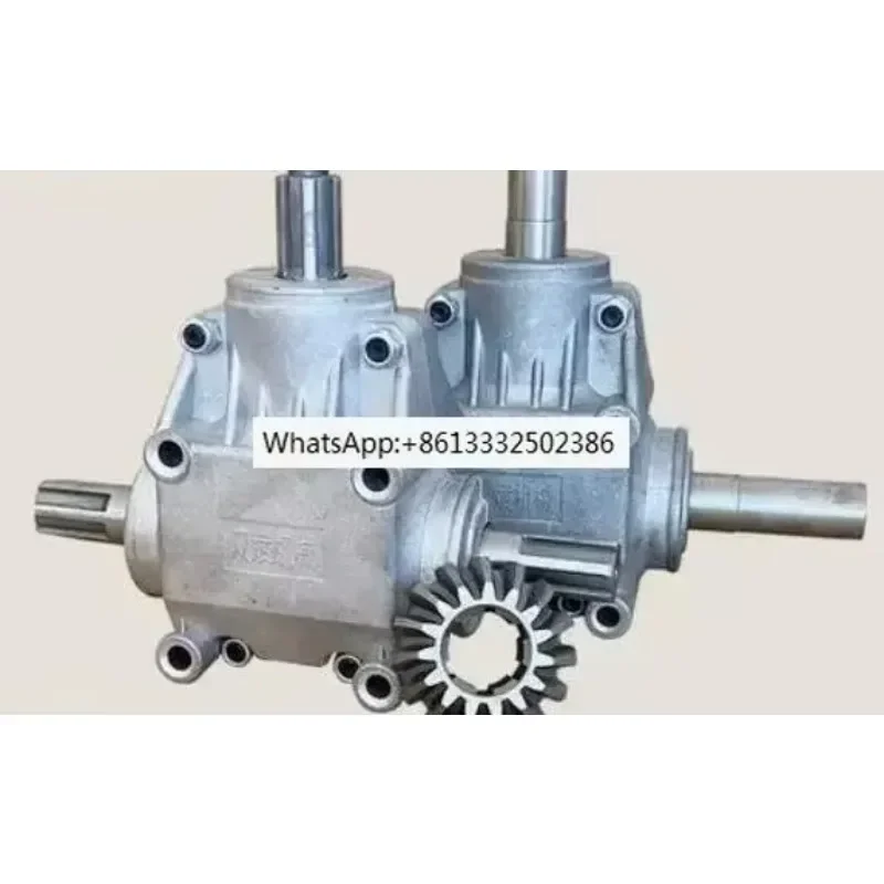 T-shaped 1:1 Right Angle gear reducer 4 die gear box steering box commutator 90 degree Corner detector Oriented case