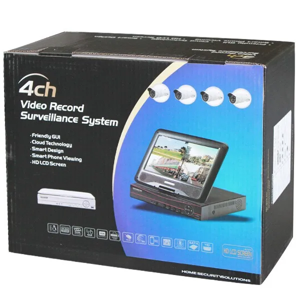 Topverkoop! !! Home Security System Surveillance CCTV Camera Set 720P 4ch Wifi NVR Kit