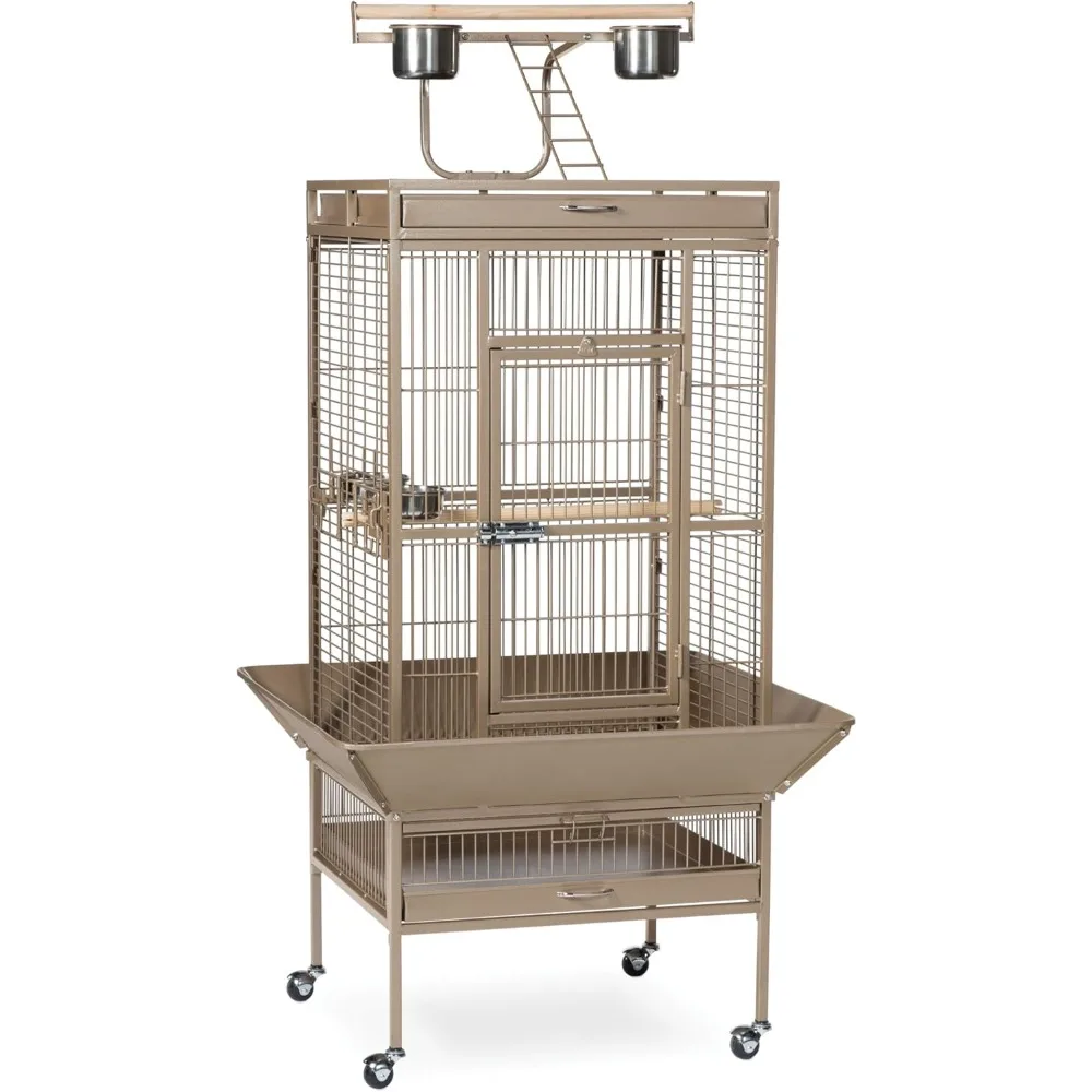 

Birdcage, Pet Supplies Made of Wrought Iron Selected Birdcage Cocoa Brown, 24 Inches By 20 Inches By 60 Inches