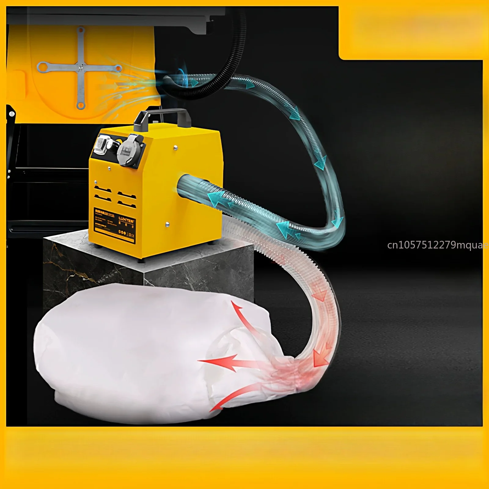Speed Regulation Linkage Dust Collector Stepless Speed Regulation Small Cloth Bag Multi-function Linkage Woodworking Dust