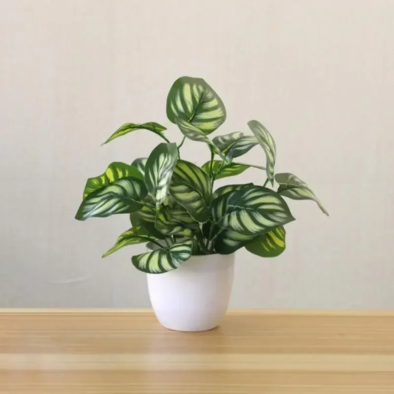 Fake Bonsai Artificial Plants Potted Ornaments for Home Living Room Office Desktop Decor