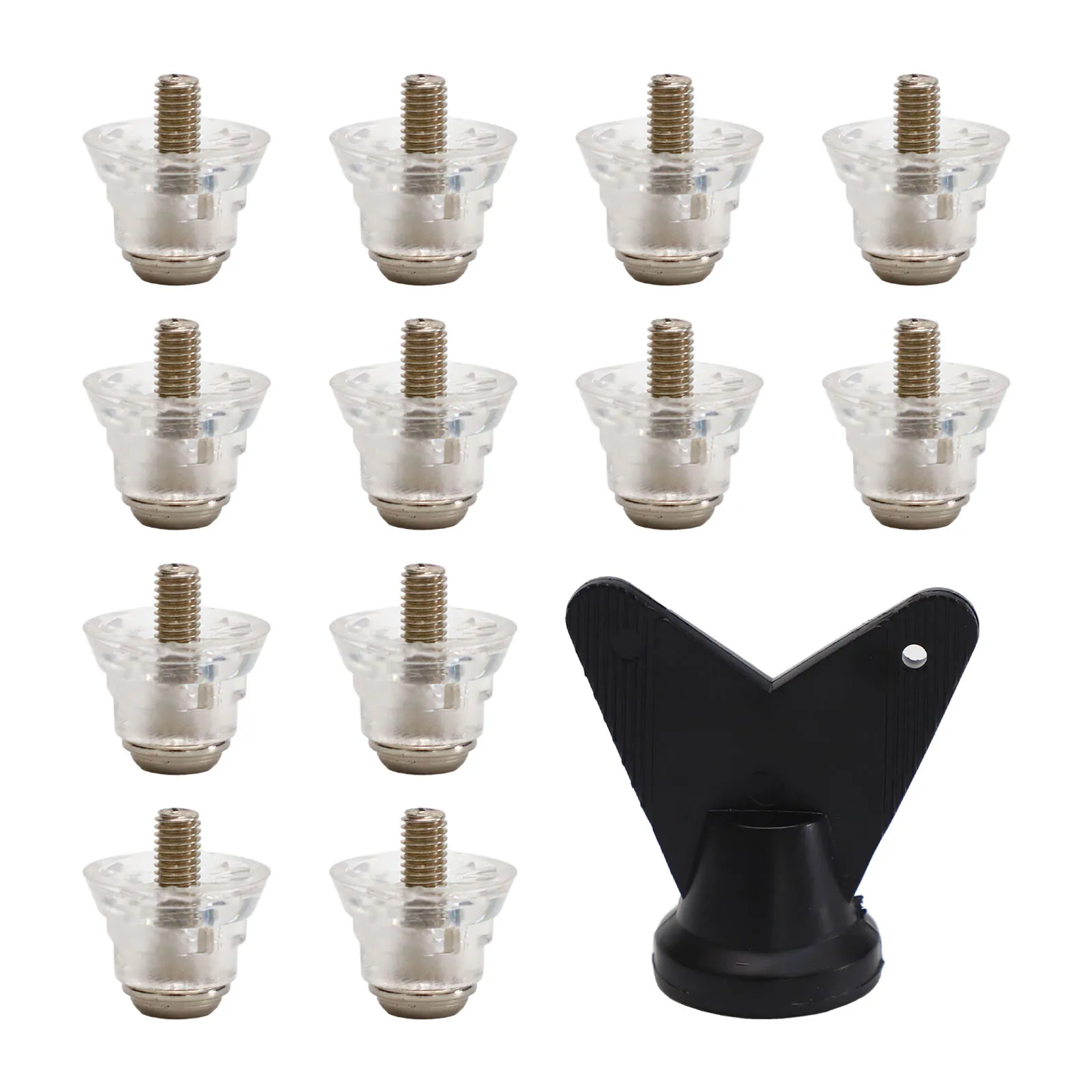 سهلة التركيب كرة القدم ترصيع كرة القدم عدم الانزلاق ترصيع البلاستيك جزء طول 16 مللي متر أحذية الرجبي المسامير سهلة التركيب