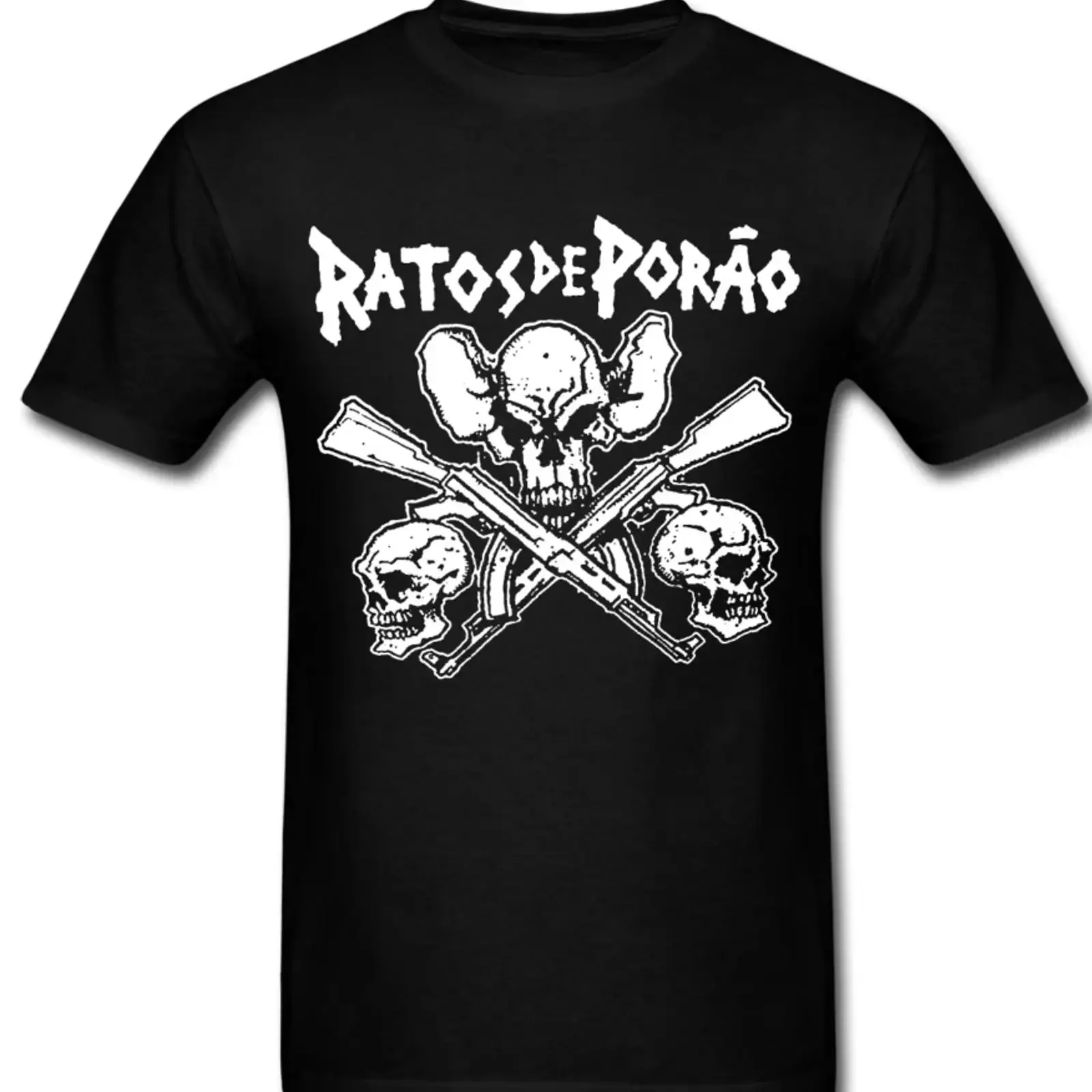 Ratos De Porao T-Shirt Band Hardcore Anarcho Punk Rock Thrash Metal Vintage Washed Unisex Weich Leicht bequem Dehnbar