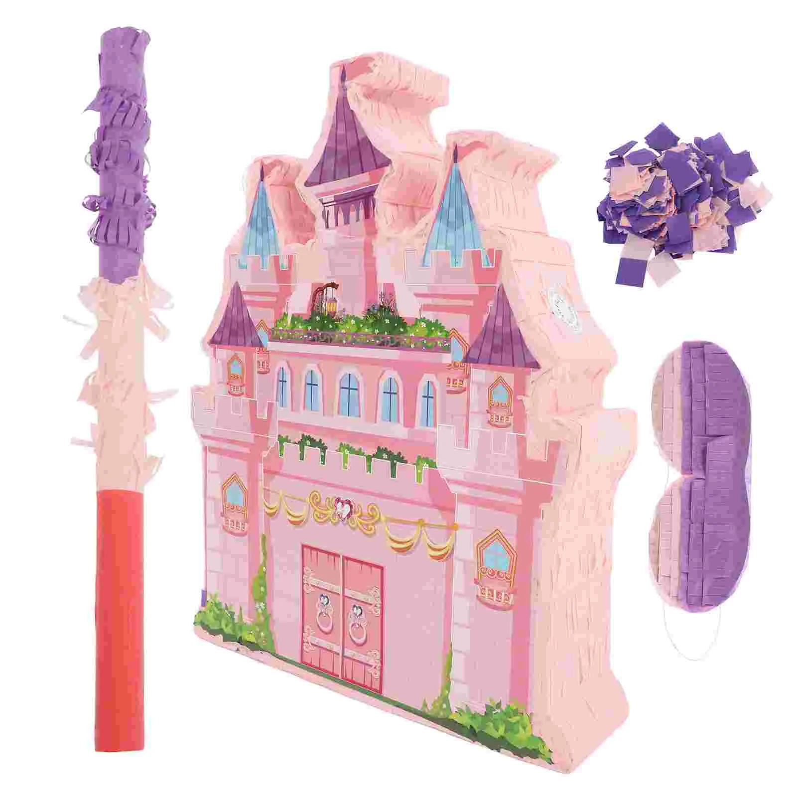 1Set Prinzessin Schloss Pinata Für Party Hängen Süßigkeiten Container Für Geburtstag Feiern Party Spiel Dekoration Schloss Hängen Pi