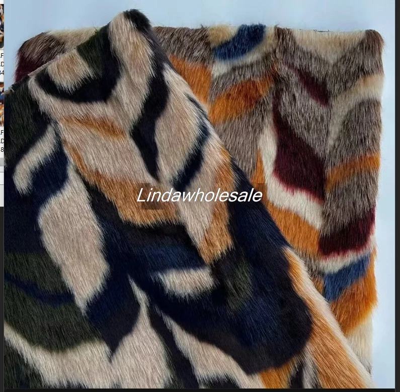 New Jacquard faux fur fabric,Plush fur,Clothing and home textile fabric,felt cloth,sewing accessories