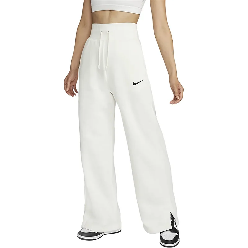 سراويل نايك النسائية الأصلية المريحة ذات الخصر المربوطة الرياضية المستقيمة ذات الساق الواسعة DQ5616-133