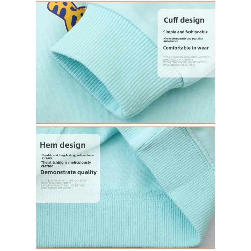 توهج الظلام القرش هوديي ربيع جديد البلوز مضيئة البلوز جولة الرقبة طويلة الأكمام الملابس حزب تصميم الاطفال حجم الملابس #4