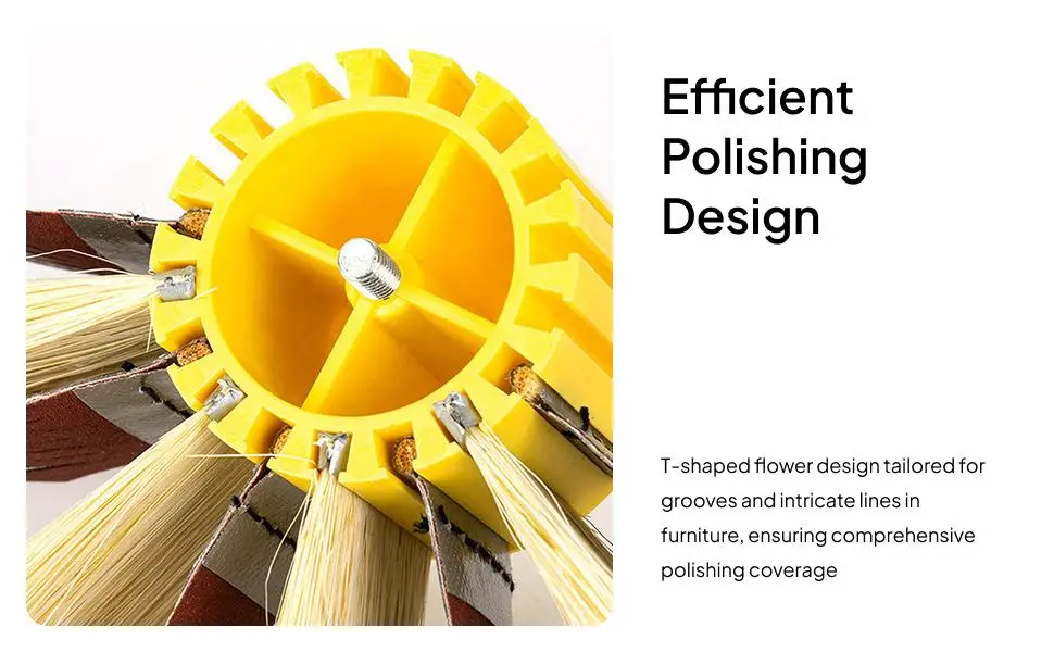 

Grinding Buffing Wheel Rotary Tool Accessories Sanding Mop Grinding Wheel for Polishing Drill Attachment Wood Carving Grinding