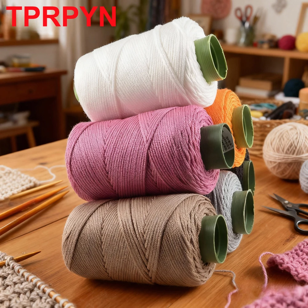 1Pc 230g Hollow Crochet Yarn Ice cool Thread Crocheting Hat Bag Summer Sun Hat Ice Rope DIY Hook line DIY Mat Cushion