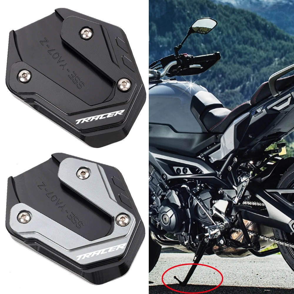 Fit For YAMAHA Tracer 7 9 7GT 9GT TRACER 700 700GT 900 900GT Motorcycle Kickstand Foot Side Stand Extension Plate