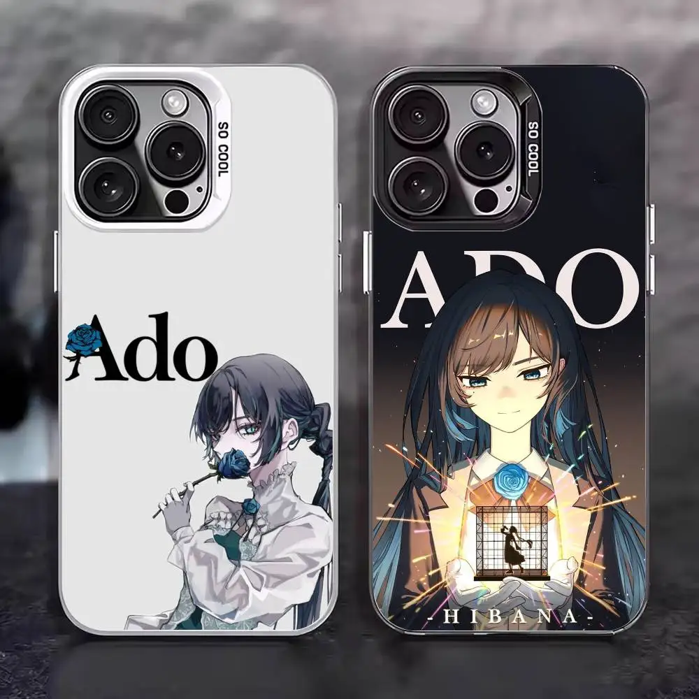 Ado Japan Singer I-llustration  Phone Case Color Silver Shell For IPhone 17 16 15 14 13 12 11 Pro Max Plus