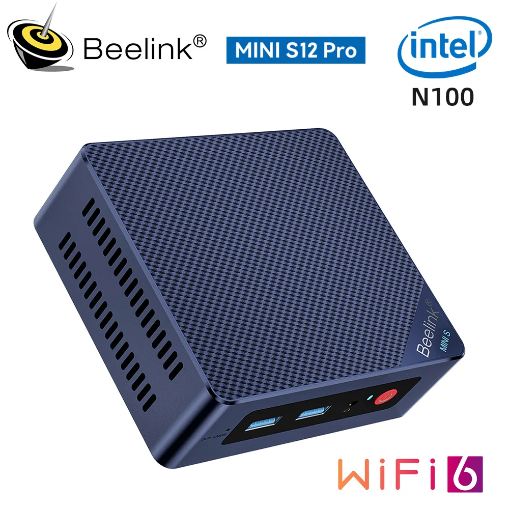 Imagem -02 - Beelink Mini Desktop Gaming Computer S12 Pro Intel 12th N100 Intel 11th N5095 8gb 128gb 256 gb Ssd N95 Gk3v vs