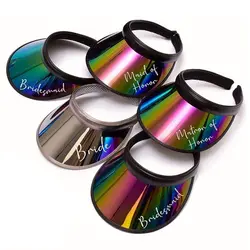 PVC Summer Baseball Hat High Quality Transparent Plastic Sports Visors Caps Women Men Anti-UV Sun Cap Outdoor Sunshade Hat
