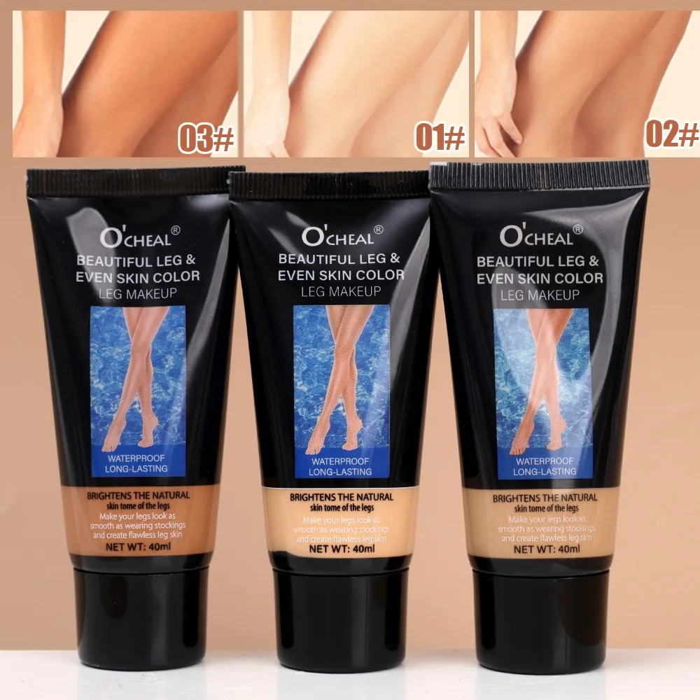 40ml ขาแต่งหน้าโลชั่นแม้ผิว Body Foundation กันน้ํา Long Lasting Body Tanning Cream Medium Bronze ขาแต่งหน้า