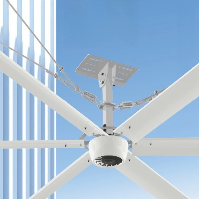Permanent magnet DC fan 4.9 meters basketball court cooling large ceiling fan
