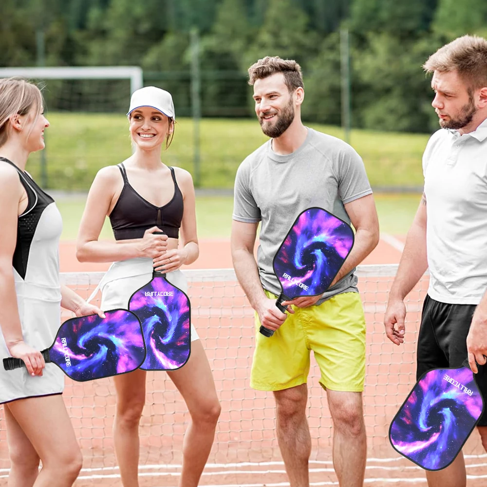 

Pickleball Paddle Set of 2 Pickleball Rackets, 4 Outdoor Balls, Carrying Bag, Lightweight and Durable Pickle Ball Paddle