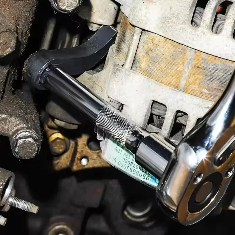 Adaptador de barra de palanca de trinquete de 1/2 pulgadas, herramienta de cabeza estilo megáfono, llave removedora de medio eje, adaptador de cabezal, varilla angular, herramientas de reparación de automóviles