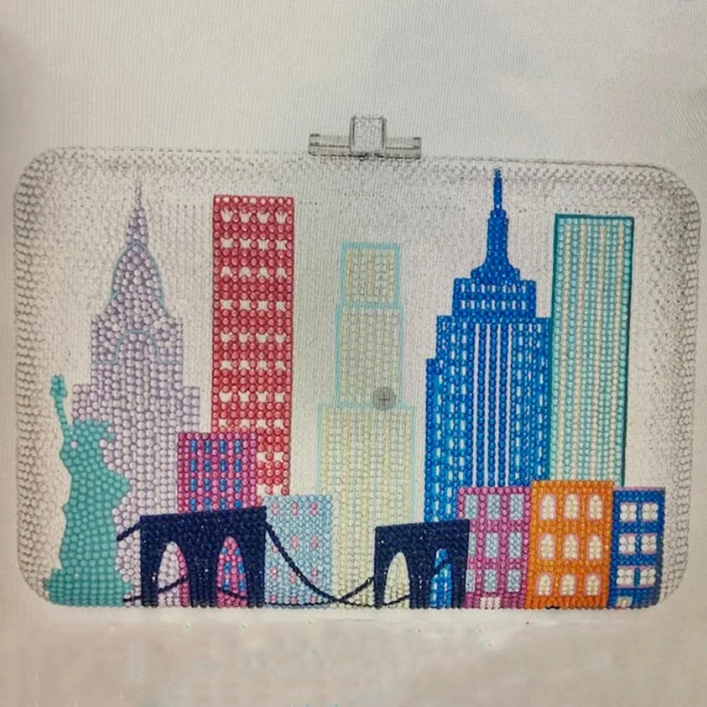 Customized Diamond Evening Bag Leaves Green/Orange Wedding Party Purses Bridal Prom Clutch Dinner Women Purse And Handbags