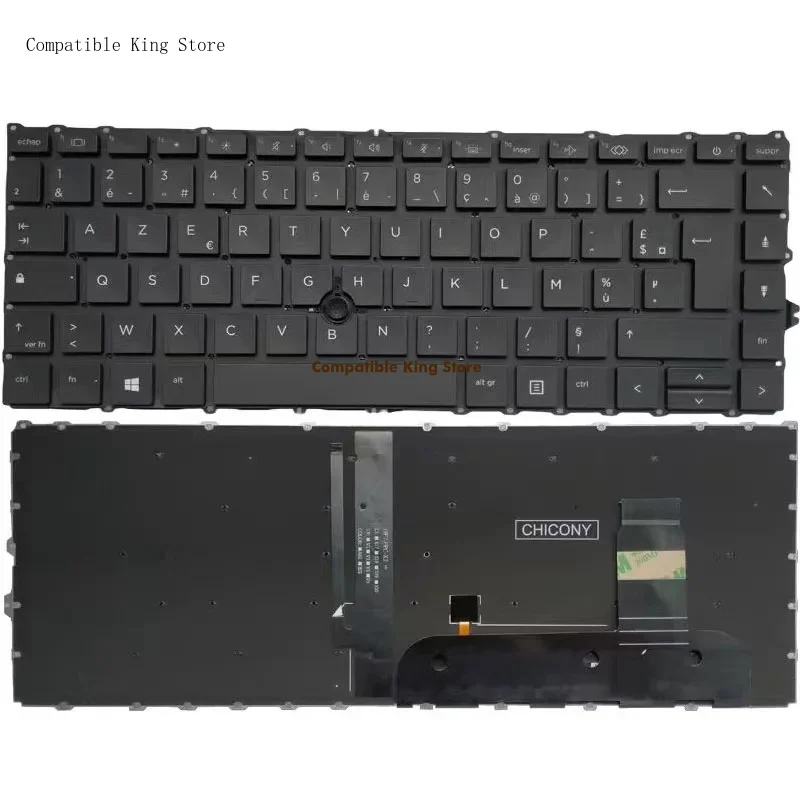 dd US Layout Backlight Backlit Keyboard For HP EliteBook 845 840 G7 G8 Black Color