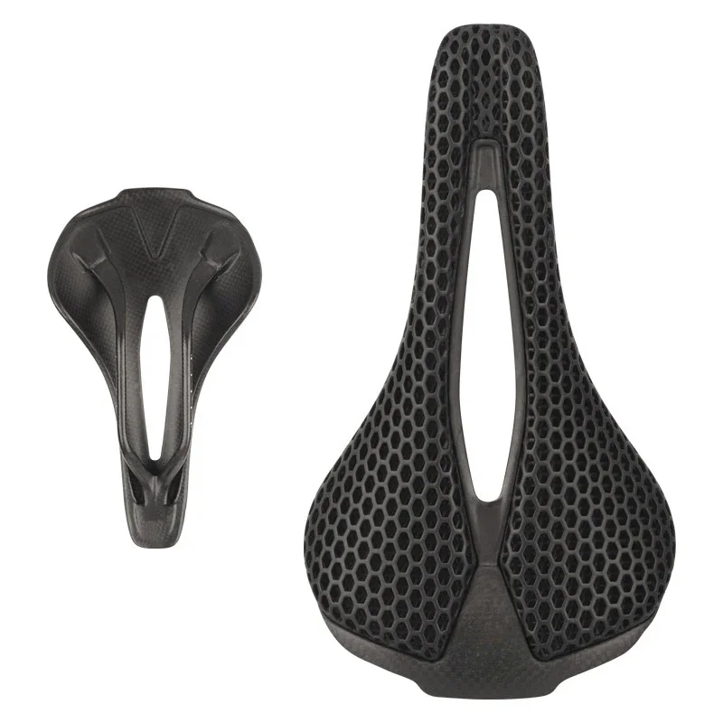 

3D Printed Bike Saddle Super Light 141g Carbon Saddle Bicycle Seat Road MTB Racing Cycling Cushion Parts 250*150mm